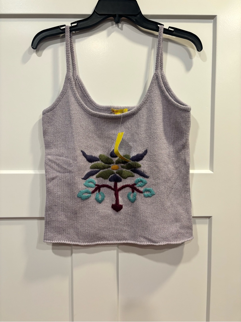 Nwt Headstock Vintage Size M Catherine Malandrino 100% Cashmere,Embroidered Tank